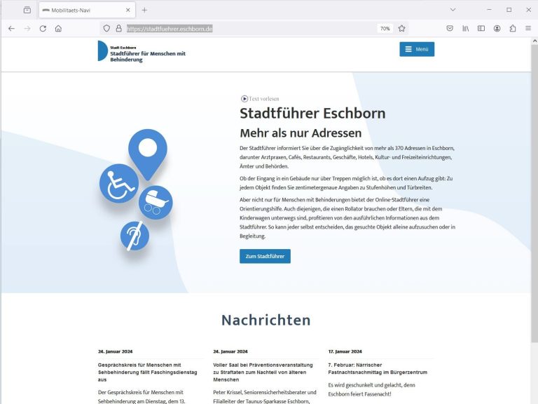 Screenshot von stadtfuehrer.eschborn.de